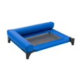 thumbnail image 2 of Cama elevada y refrescante para perros, cama portátil para mascotas, ideal para cachorros, para acampar, para interiores y exteriores. Azul, 2 of 9