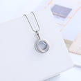 thumbnail image 4 of Circle of Life Necklace for Cremation Ashes Holder Necklace for Ashes of Loved One Pendent for Ashes and Chain Memorial Jewelry, 4 of 6
