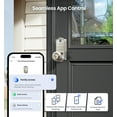 thumbnail image 5 of Veise Fingerprint Smart Knob Handle Lock, Keyless Entry, App Control, Electronic Digital Keypad, Remote Access Sharing, Auto Lock, Satin Nickel, 5 of 9