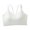 White, variant on V Neck Sports Bras For Women Adjustable Thin Straps Padded Yoga Bra Basic Wireless Bra Camisole