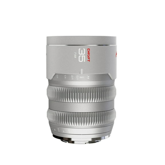 CHIOPT AURA 35mm T1.5 Cinema Lens (RF-Mount) Full-Frame with Superfast Aperture and Low Distortion