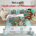 thumbnail image 4 of Yspwyqan Merry Duckmas Christmas 3 Piece Comforter Set King, Cute Cartoon Duck Bedding Set Bed in a Bag for Holiday Bedroom Guest Room Decoration, 4 of 7