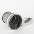 thumbnail image 5 of Tazas de agua plegables, tazas de café, mejoradas, tapa de taza sellada reforzada, taza de viaje para acampar de 12 oz (gris), 5 of 5