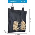 thumbnail image 2 of Jinsinto Rabbit feeder guinea pig hay feeder rabbit chinchilla storage bag black plastic -, 2 of 5