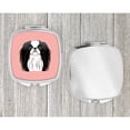 thumbnail image 4 of Checkerboard Pink Japanese Chin Compact Mirror BB1230SCM, 4 of 4