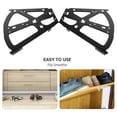 thumbnail image 3 of Shisuyan 2pcs Cold-Rolled Steel Shoe Rack Hinges Drawer Hinges Cabinet Flip Frames Shoes Rack Replacement Fittings Metal Shoe Cabinet Hinges, 3 of 8