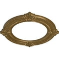 thumbnail image 3 of Ekena Millwork 13 1/8"OD x 8"ID x 5/8"P Benson Ceiling Medallion (Fits Canopies up to 8"), Hand-Painted Pale Gold, 3 of 6
