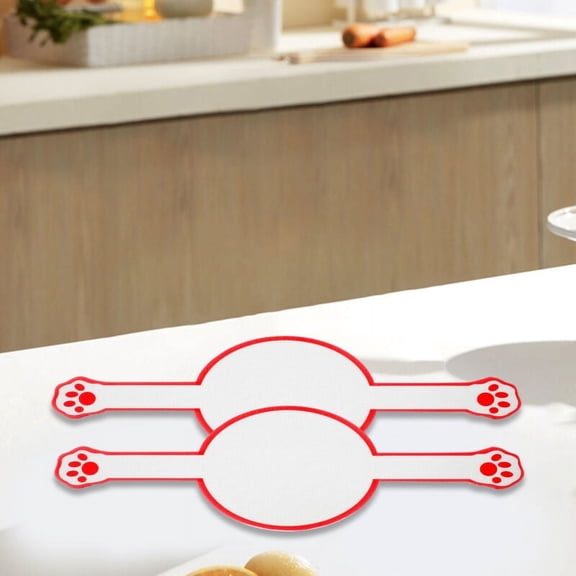 Qenwkxz 2pcs Silicone Bread Sling Heat Resistant Silicone Bread Baking Mat with Long Handle Non-Stick Dutch Oven Liner Reusable Silicone Bread Baking Mats Round Dough Drop Baking Mat for Home Baking