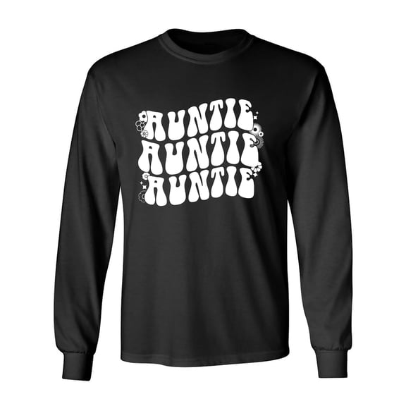 Auntie Auntie Auntie Adult Long Sleeve T-shirt