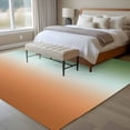 thumbnail image 5 of Gradient Sage Green Washable Living Room Rugs 5'x7', Modern Minimalist Green Orange Ocean Beach Low Pile Throw Large Area Rugs Non-Slip Sturdy Edge Binding Carpet for Dining Room Bedside Kitchen, 5 of 9