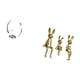 thumbnail image 5 of Portabotellas de vino,Soporte para botellas de vino,soporte para botellas de vino,estante de hierro,Escultura de figura,Estatua sentada Figura Escultura Adorno,Estatuas de conejos en miniatura, 5 of 8