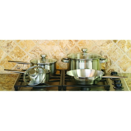 Cookpro 503 Steel Cookware Set 7Pc Encapsulated Base