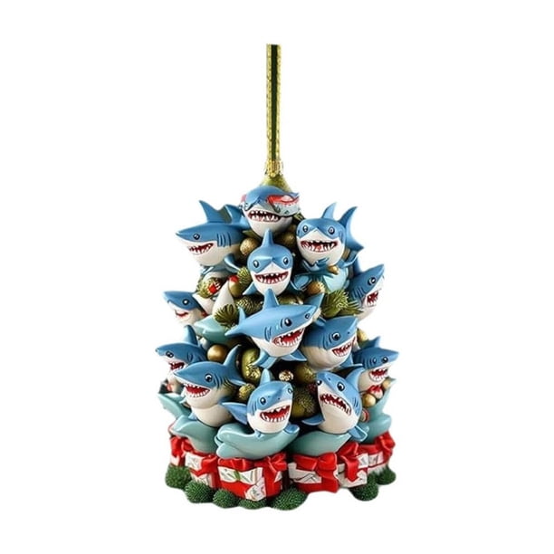 Oioii Christmas Tree Stack Acrylic Decorations -Ideal for Home, Living Room, Holiday Party Tabletop Displays. Lightweight,Easy to Hang, Perfect for Enhancing Christmas Tree Vibe