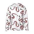 thumbnail image 2 of Lsque Red Snake UPF 50+ Lightweight Sun Protection Men's Women's Long Sleeve Shirt, Hoodie Performance -Medium, 2 of 9