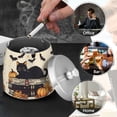 thumbnail image 4 of Yayeee Ashtray with Lid for Cigarette Smokeless Stainless Steel Home Ash Holder, Halloween Cat, 4 of 7