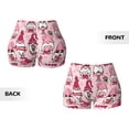 thumbnail image 5 of Kdxio Garden Gnomes Print Workout Shorts for Women Seamless Soft Smooth Gym Yoga Scrunch Active Shorts, 5 of 9