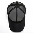 thumbnail image 6 of 1 Pack Summer Mesh Baseball Cap for Men Adjustable Breathable Caps Women Men's Mesh Hat Quick Dry Cool Hats Casual Trucker Hat for Travel Outdoor Sports, Black, Gray, Navy blue and Green, 6 of 9
