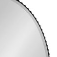 thumbnail image 3 of Kate and Laurel Elmora Modern Oval Fluted Wall Mirror, 23 x 32, Black, Rounded Bathroom Mirror with Beveled Edge for Use as Vertical or Horizontal Mirror, 3 of 8