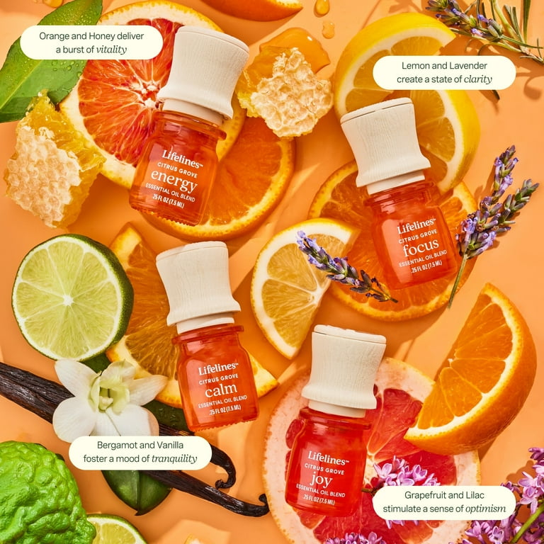 Lifelines Essential Oil Blends 4-pack Orange - Walmart.com