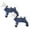 BlueL-2PCS, variant on Waterproof Dog Boots Adjustable Suspender Leggings Dog Boots Winter Snow Rain Hiking Walking Anti- Dogs Pants Anti-Slip Dog Shoes Pet Paws Protector