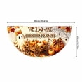 thumbnail image 3 of Halloween Half Fan Flag 2 Pack, 35.4 x 15.7 Inch Pumpkin Bunting Banners with 6 Metal Clips, Curved Porch Railing Fence Yard Outdoor Halloween Decor, 3 of 9