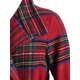 thumbnail image 4 of Más el tamaño de cuadros de cobertura de cuello con cinturón Escudo Wrap Rosegal Abrigos de talla grande, 4 of 5