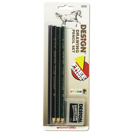 DESIGN DRAWING PENCIL SET CARDED