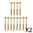thumbnail image 1 of Tornillos de montaje Baoblaze para pastilla de bajo 12 piezas Dorado, 1 of 8
