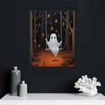 thumbnail image 4 of Nawypu Ghost on a Swing Wall Art Cute Ghost Pictures Spooky Vintage Ghost Wall Art Vintage Dark Academia Prints Forest Ghost Ghost Poster Gothic Painting Living Room, 4 of 4
