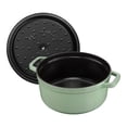 thumbnail image 3 of STAUB la COCOTE 5,25 L Cocotte Ronde en Fonte, Sauge, 3 of 8