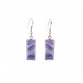 thumbnail image 2 of Purple Gradient Wavy Rectangular Drop Earrings, 2 of 2