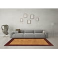 thumbnail image 3 of Ahgly Company Indoor Round Abstract Brown Contemporary Area Rugs, 6' Round, 3 of 4
