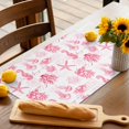 thumbnail image 3 of Placemats Set of 6, Pink Jellyfish Place Mats Coral Starfish Seahorse Tablemats Washable Placemat Table Decoration for Kitchen Table Dinner Party Home Decor Indoor Outdoor 13x19 Inch, 3 of 9