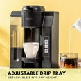 thumbnail image 3 of BELLA Single Serve Coffee Maker, Dual Brew K-Cup Pod or Ground Coffee Brewer, Adjustable Drip Tray for Personal Travel Mugs, Large Removable Water Tank, Black, 3 of 3