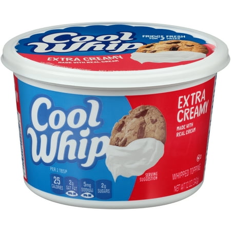 Cool Whip Extra Creamy Whipped Topping, 12 oz Tub