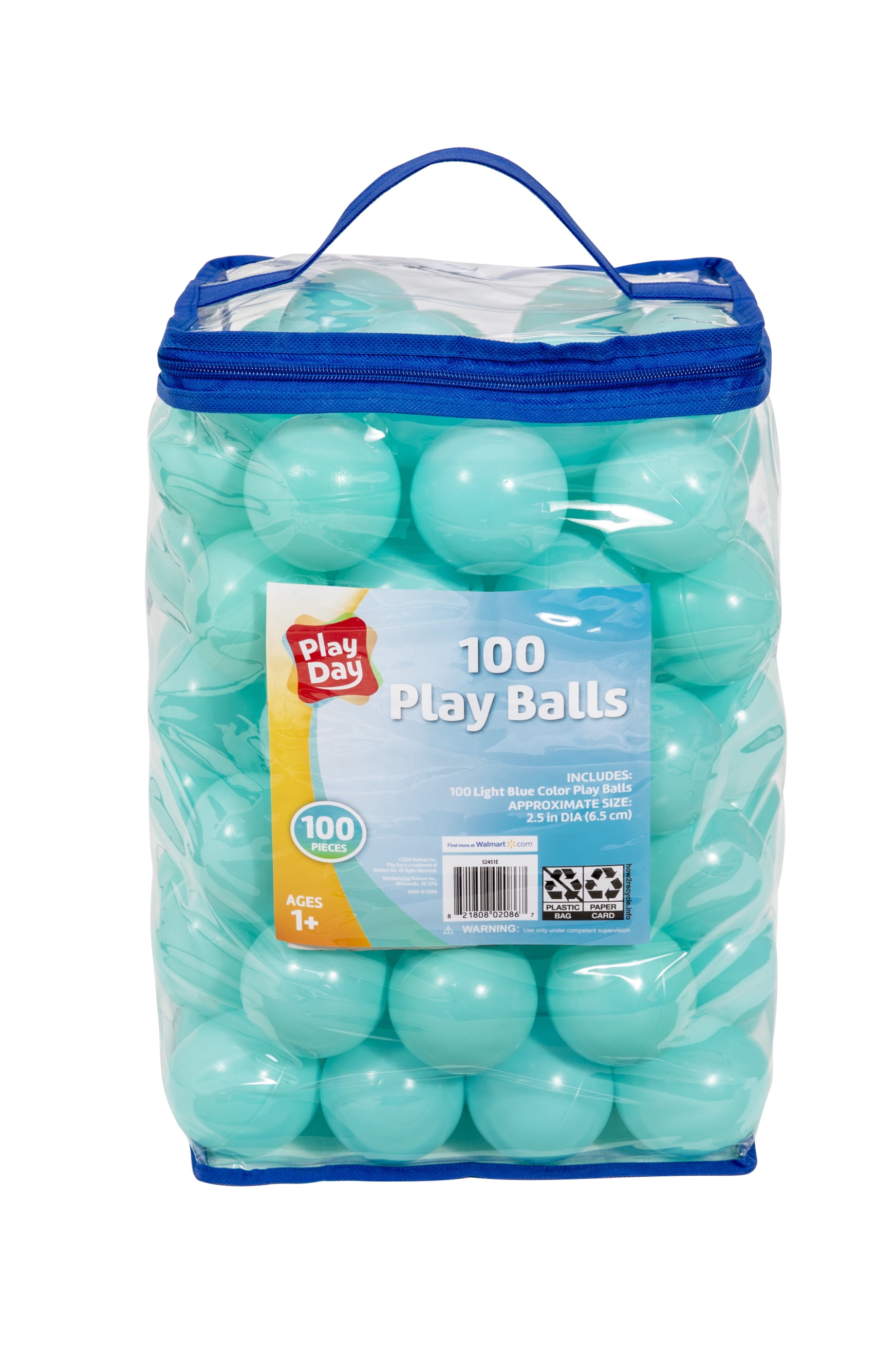 Play Day 100 count Light Blue Play Balls