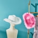 thumbnail image 2 of Sunloudy Sombrero de vaquera rosa con boa de plumas ? Sombrero de vaquero de tamaño adulto con plumas para despedida de soltera, fiesta de disfraces, juego para mujeres Sunloudy  Annecy, 2 of 7
