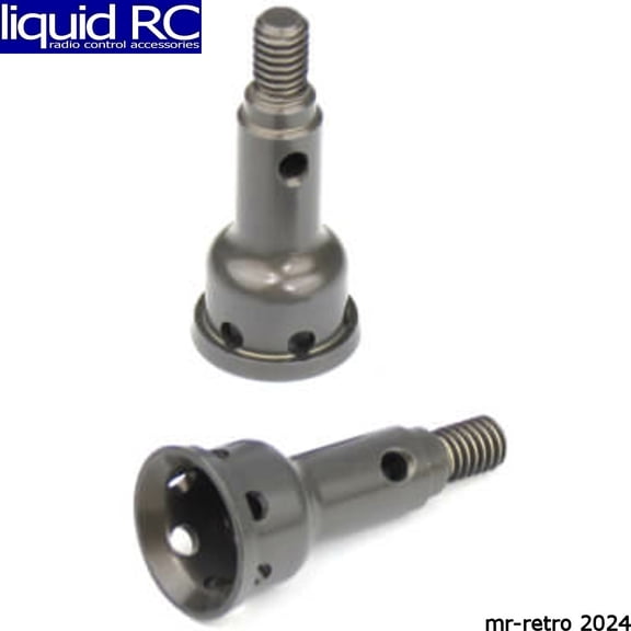 Tekno RC 6573FA Aluminum Stub Axles (front 7075 hard ano EB410 2 pieces)