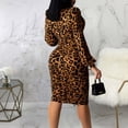 thumbnail image 4 of Pompotops Mo Casual Femmes Pull Manches Longues V-Cou Sexy Col Blanc Robe Irrégulière, 4 of 6