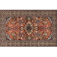 thumbnail image 1 of Ahgly Company Indoor Rectangle Traditional Camel Brown Persian Area Rugs, 5' x 7', 1 of 6