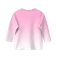 thumbnail image 5 of Spazoro Kids Girls Pullover Shirts Tee, Spring and Summer Gradient Print Fashion Round Neck 3/4 Sleeve Casual Tops for Child Girls Pink Size 7-8T, 5 of 5