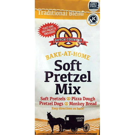 Dutch Country Soft Pretzel Mix 1.5 Pound Bag (2-1.5 lb (Best Soft Pretzels In Philly)