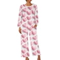 thumbnail image 5 of Censtreet Womens Pajama Sets 2 Piece Lounge Set Fall Spring Pajamas Long Sleeve Pjs Top and Pants Soft Pj Sets Loose Sleepwear, 5 of 7