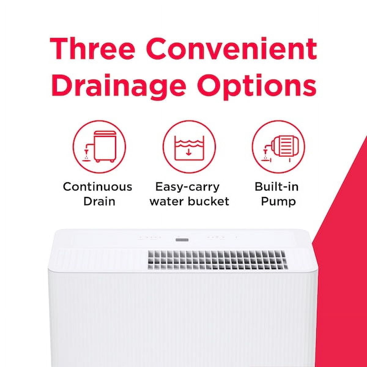 Frigidaire 50 Pint Built-In Pump Dehumidifier with Wi-Fi (Energy Star), White