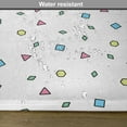 thumbnail image 6 of Ambesonne 90s Place Mats Set of 4, Colorful Geometric Shape, Standard Size, Blue Green, 6 of 6