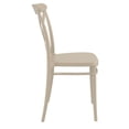 thumbnail image 3 of Compamia Cross Resin Outdoor Chair Taupe, Set of 2, 3 of 5