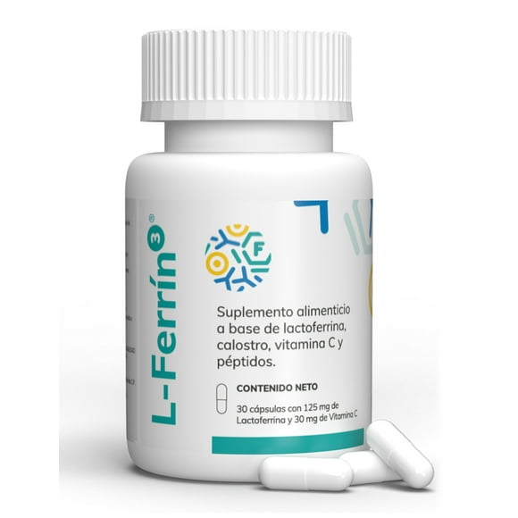 Suplemento alimenticio a base de Lactoferrina, Calostro Bovino y Vitamina C | L - Ferrín