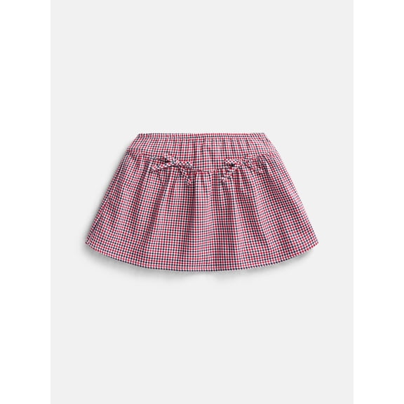 Wonder Nation Girls Plaid Bow Skort, Sizes 4-18