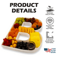 thumbnail image 4 of 10" Reusable Plastic Box Form Tray Display for Treats, Charcuterie, Cake Pop, Candy, Charcuterie Box, Custom Charcuterie Letters Fillable - Reusable Letter Box - (White Plastic, P), 4 of 6