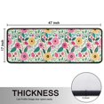thumbnail image 5 of Kitchen Rugs Sets Of 2,Pioneer Flower Floral Print Pattern Anti Fatigue Kitchen Mat Rugs Non Slip Washable,Decorative Kitchen Floor Mats for Kitchen,Sink,Laundry,17"x47"+17"x47", 5 of 5
